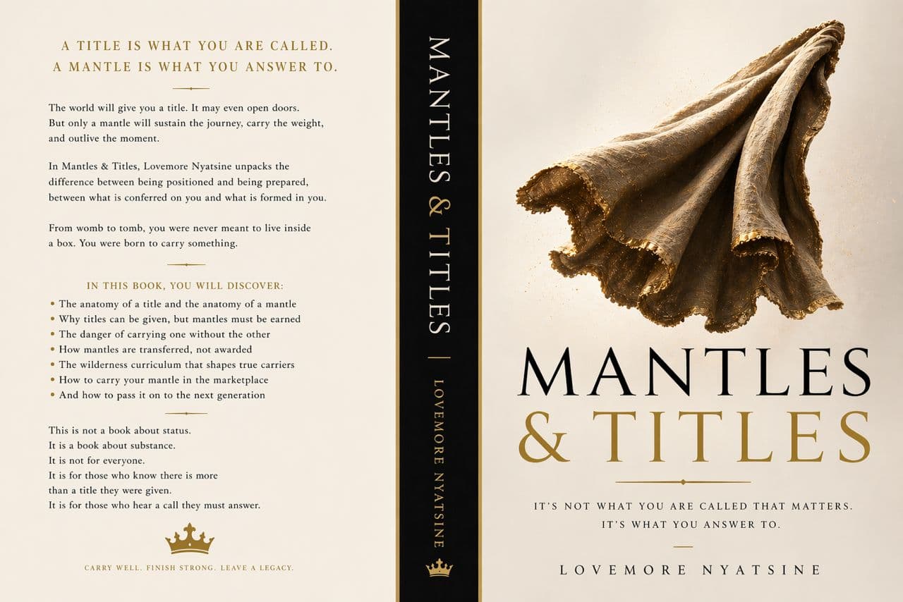 Cover artwork for Mantles and Titles by Lovemore Nyatsine